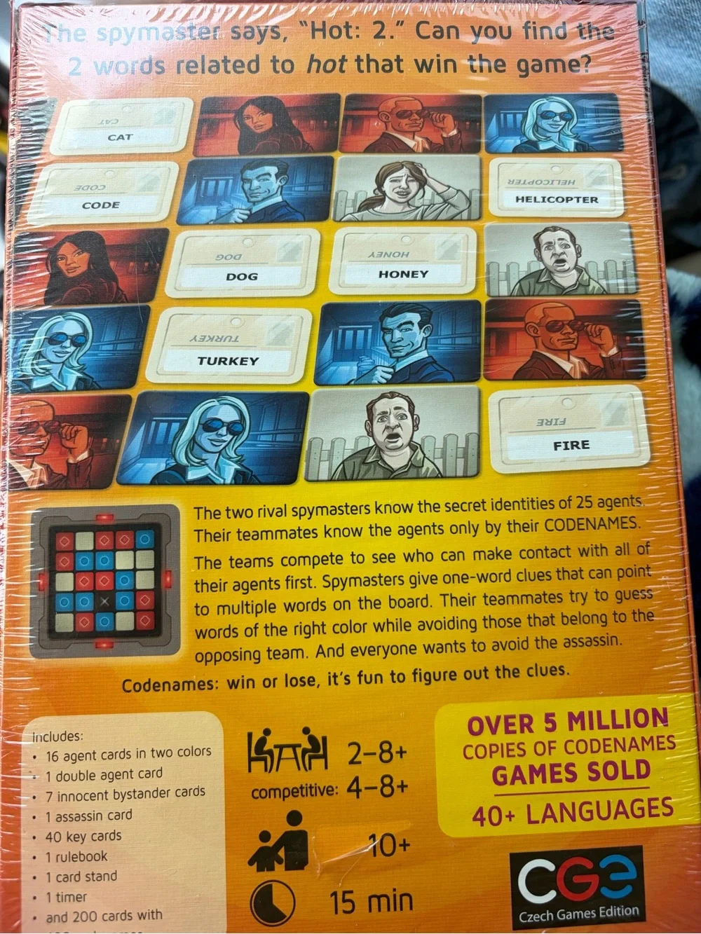 Codenames party game